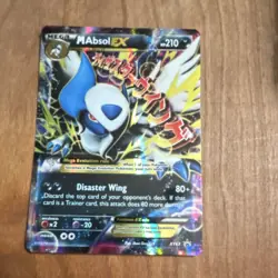 Pokemon M Absol EX XY63 XY Mega Promo Holo 210 HP Darkness Stage Card - Image 1