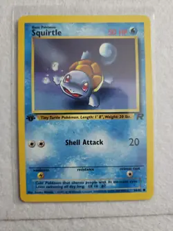 1st Edition Squirtle 68/82 Team Rocket Set Rare Vintage Pokemon Card A11 - Image 1
