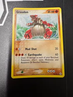 Pokemon Groudon Box Topper EX Hidden Legends 102/101 Ultra Rare Holo Card - Image 1