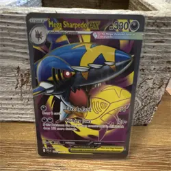 Mega Sharpedo EX Ultra Rare Holo 113/094 Phantasmal Flames Pokemon TCG Card - Image 1
