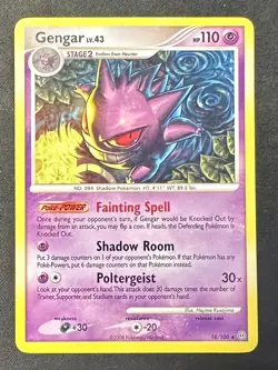 Gengar 18/100 2008 Stormfront Pokemon Card TCG Nintendo Non Holo Rare - Mp - Image 1
