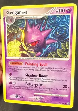 Gengar 18/100 2008 Stormfront Pokemon Card TCG Nintendo Non Holo Rare - Mp - Image 2