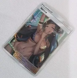 Nessa Trainer Vibe Goddess Anime WAIFU Girl ACG Holo Art Card - Image 3