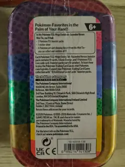 4 Pokemon Mega Evolutions Mini Tin( 2 Booster , Sticker Sheet, Art Card) - Image 2