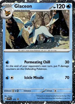 Glaceon - (Cosmos Holo) Promo SV: Scarlet & Violet Promo Cards 171 NM - Image 1