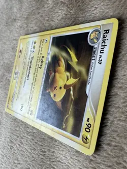 2008 Pokemon TCG Majestic Dawn Raichu Lv.37 Hp 90 Non Holo Card 45/100 LP/MP - Image 3