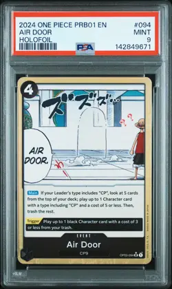 2024 ONE PIECE PRB01-PREM BOOSTER -ONE PIECE CARD THE BEST- FOIL AIR DOOR PSA 9 - Image 1