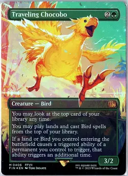 Traveling Chocobo (Borderless) M FOIL FINAL FANTASY 406 NM - Image 1