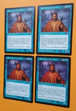 Magic the Gathering MTG Mirage HAKIM, LOREWEAVER X 4 LP/EX 1996 Nice! - Image 2