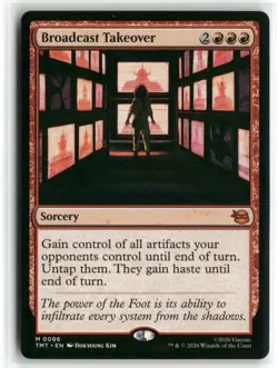 Broadcast Takeover M Teenage Mutant Ninja Turtles 86 NM - Image 1