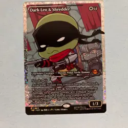 Dark Leo & Shredder Magic (Fracture Foil) Teenage Mutant Ninja Turtles MTG - Image 1