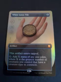 White Lotus Tile Borderless FOIL MTG Avatar: TLA Nm/M - Image 1