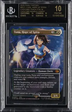 2025 MTG FINAL FANTASY BUNDLE INSERT YUNA HOPE OF SPIRA BGS 10 BLACK LABEL - Image 1