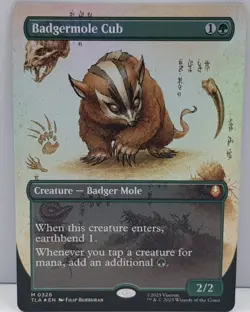 Badgermole Cub (Borderless) (TLA-326) Avatar: The Last Airbender NM Foil - Image 1