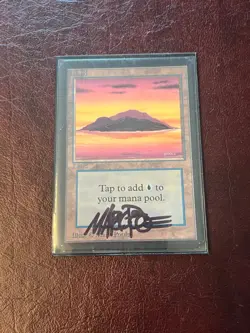 Island Mark Poole Beta LP/MP Signed/Autographed MTG - Image 1