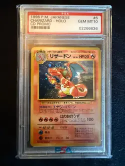 1998 Pokemon Japanese CD Promo Charizard #6 Holo PSA 10 - Image 1