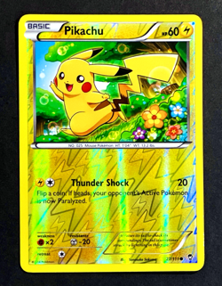 2014 Pokemon PIKACHU Furious Fists Set REVERSE HOLO Foil XY Series Card 27/111 - Image 1