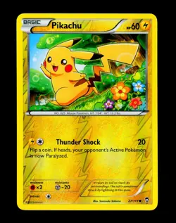 2014 Pokemon PIKACHU Furious Fists Set REVERSE HOLO Foil XY Series Card 27/111 - Image 3