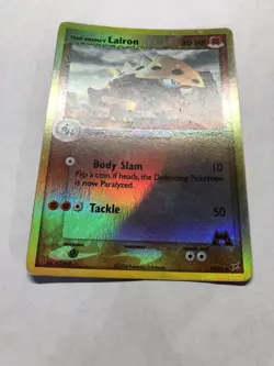 Pokemon TCG Team Magma's Lairon 20/95 Reverse Holo Rare LP - Image 3