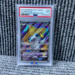 Pokemon Jirachi GX Full Art Promo Unified Minds 79A/236 2019 PSA 9 - Image 1