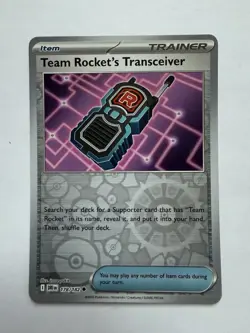 Pokemon Team Rocket’s Transceiver 178/182 SV10 Destined Rivals Reverse Holo NM - Image 1