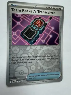 Pokemon Team Rocket’s Transceiver 178/182 SV10 Destined Rivals Reverse Holo NM - Image 3