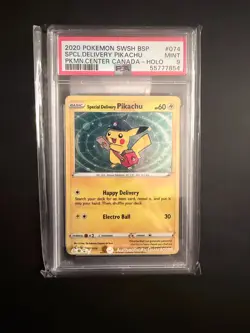 🔥 MINT Pokemon - Special Delivery Pikachu Pokemon Center Canada - PSA 9 Card 🔥 - Image 1