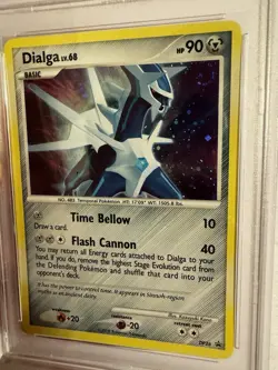 2008 Pokemon Dialga Black Star Promo Holo SWIRL Diamond & Pearl DP26 PSA 6 EX-MT - Image 3