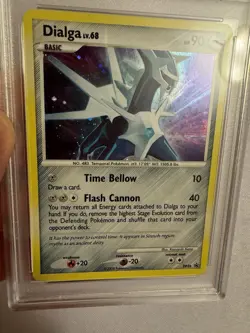 2008 Pokemon Dialga Black Star Promo Holo SWIRL Diamond & Pearl DP26 PSA 6 EX-MT - Image 4