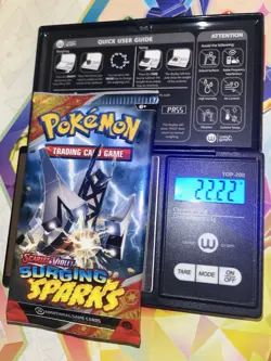 HEAVY! 22.22g Surging Sparks Pokemon TCG Booster Pack - Image 1