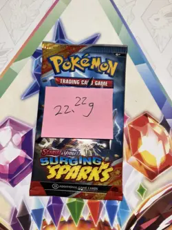 HEAVY! 22.22g Surging Sparks Pokemon TCG Booster Pack - Image 2