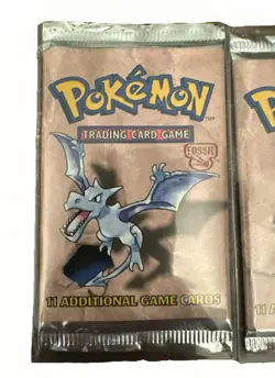 Pokemon Fossil Wizards Of The Coast Lot Of 3 Booster Packs Sealed Box Fresh - Image 4