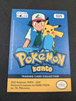 2025 Pokemon Kanto Full House - Cracked Silver Holo - Pikachu #025 - Image 2