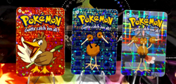 POKEMON POCKET MONSTERS VENDING PRISM STICKER 83 84 85 FARFETCH'D DUDUO DODRIO - Image 1