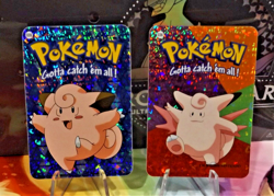 POKEMON POCKET MONSTERS VENDING PRISM STICKER 35 36 CLEFAIRY CLEFABLE - Image 1