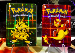 POKEMON POCKET MONSTERS VENDING PRISM STICKER EVOLUTIONS 125 126 - Image 1