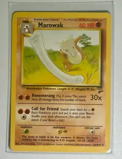 Pokemon Base Set 2 Grass evolution Ivysaur Weepinbell Bellsprout Paras Marowak - Image 3