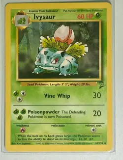 Pokemon Base Set 2 Grass evolution Ivysaur Weepinbell Bellsprout Paras Marowak - Image 4