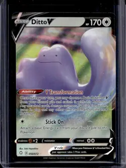 2021 Pokemon SWSH Shining Fates Ditto V #050/072 - Image 1