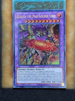 Yugioh Eldlich The Mad Golden Lord BLVO-EN040 Secret Rare 1st Ed NM - Image 1