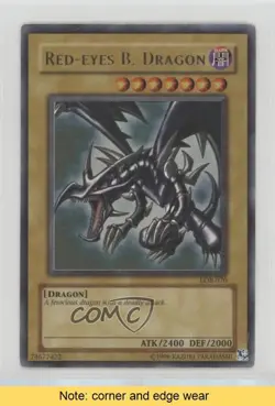 UR - Red-Eyes Black Dragon YuGiOh Legend of Blue Eyes White #LOB-070 2002 READ - Image 1