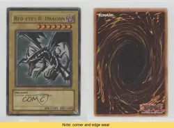 UR - Red-Eyes Black Dragon YuGiOh Legend of Blue Eyes White #LOB-070 2002 READ - Image 3