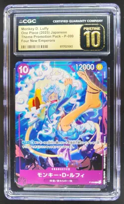 2025 ONE PIECE JAPANESE MONKEY D. LUFFY PROMO PACK P-099 CGC 10 PRISTINE B PT - Image 1