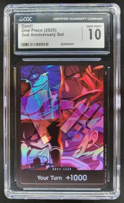 2025 ONE PIECE CCG DON!! 2ND ANNIVERSARY SET CGC 10 A PT - Image 1
