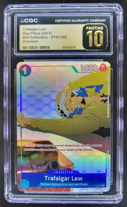 2024 One Piece The Best Trafalgar Law Common #ST03-008 CGC 10 PRISTINE A PT - Image 1