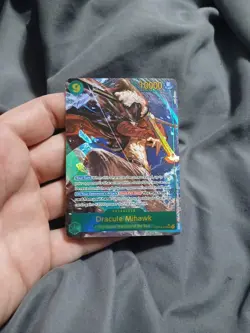 One Piece Dracule Mihawk OP14-119 (Alternate Art) The Azure Sea's Seven Foil NM! - Image 1