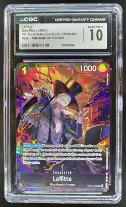 2025 One Piece Best Selection Vol.4 Laffitte Rare Alt Art #OP09-095 CGC 10 A PT - Image 1
