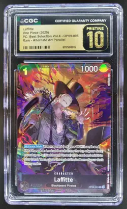 2025 One Piece Best Selection Vol.4 Laffitte Rare Alt Art #OP09-095 CGC 10 A PT - Image 1