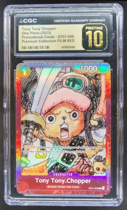 2023 ONE PIECE TONY TONY CHOPPER FILM RED PROMO ST01-006 CGC 10 PRISTINE C PT - Image 1