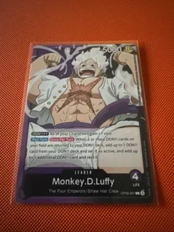 • Monkey.D.Luffy • OP09-061 Leader Emperors in the New World One Piece TCG NM - Image 1